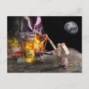 Astronaut - Ein kleiner Schritt Postkarte
