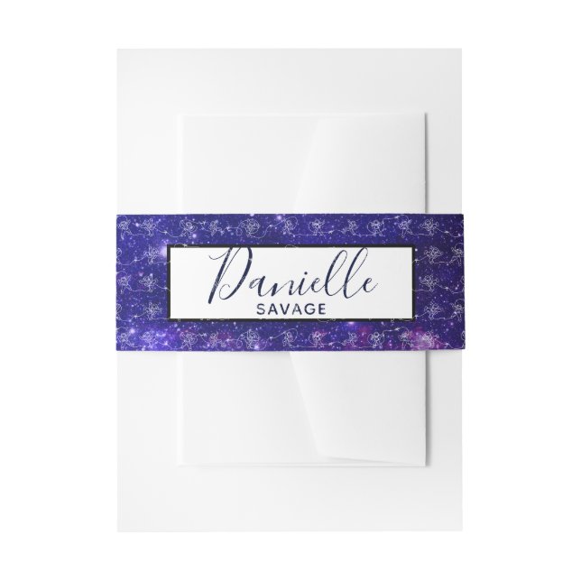 Astronaut Einladungsbanderole (Vorderseite Beispiel)