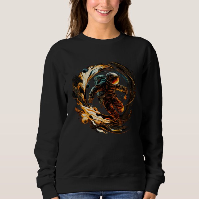 Astronaut Emerging from Portal Sweatshirt (Vorderseite)