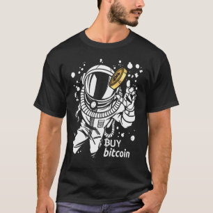 Astronaut Fängt Bitcoin Kaufe Bitcoin Cyberaffe T-Shirt