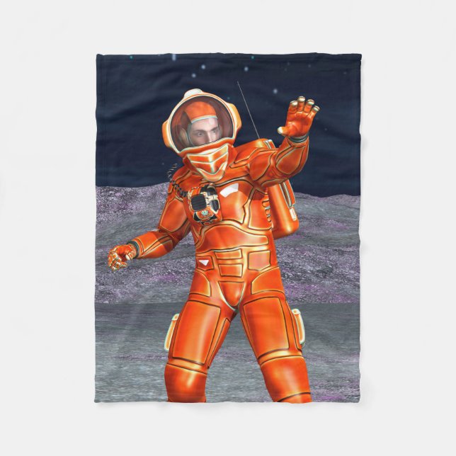 Astronaut Fleecedecke (Vorderseite)