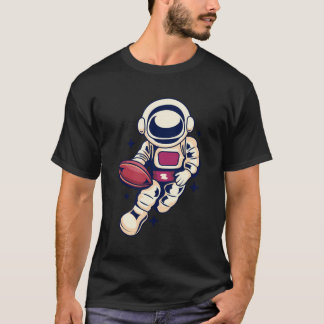 Astronaut Football Space Sport Spaß Cooler Fall T-Shirt