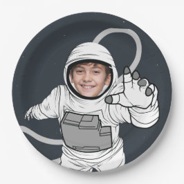 Astronaut Foto Geburtstag Pappteller