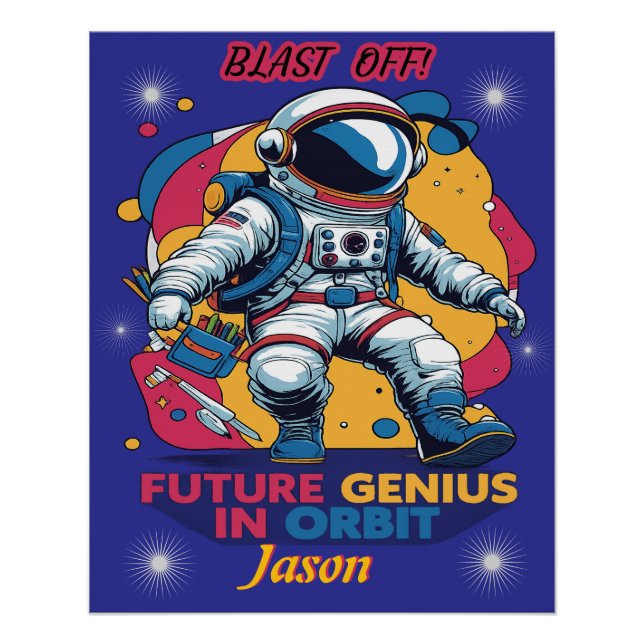  Astronaut - Future Genius In Orbit Poster (Vorderseite)