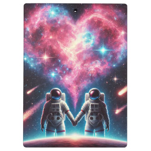 Astronaut Galaxy Clipboard Klemmbrett