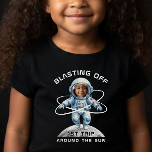 Astronaut Geburtstagsfeier 1. Umlauf um die Sonne Kleinkind T-shirt