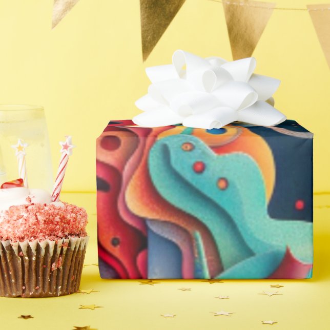 Astronaut Geschenkpapier (Geburtstagsparty)