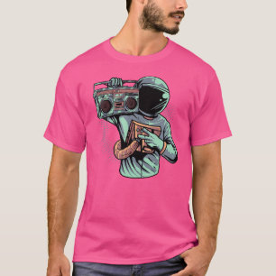 Astronaut Ghetto Blaster Boombox - 80er 90S Hip Ho T-Shirt