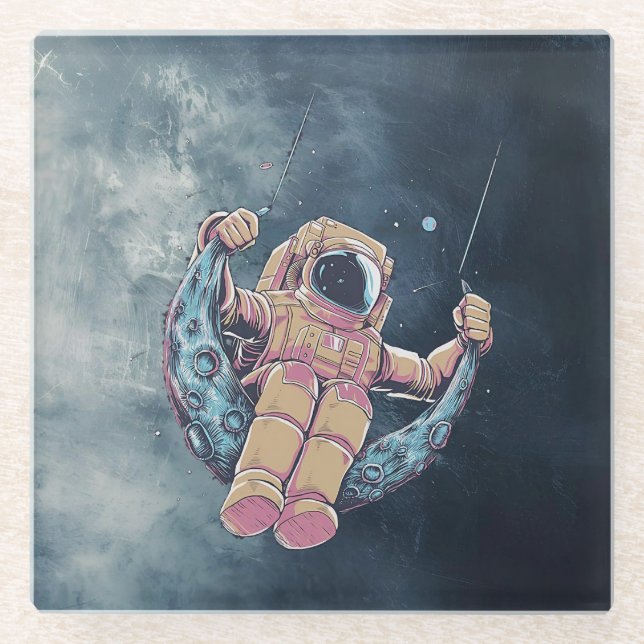 Astronaut Glasuntersetzer (Vorderseite)