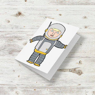 Astronaut Grußkarten Karte