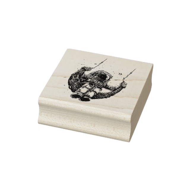 Astronaut Gummistempel (Stempel)