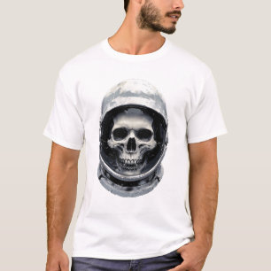 Astronaut Helm Umhüllender Schädel T-Shirt