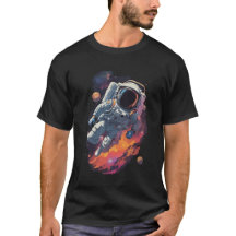 Astronaut im Galaxy-Hintergrund verloren