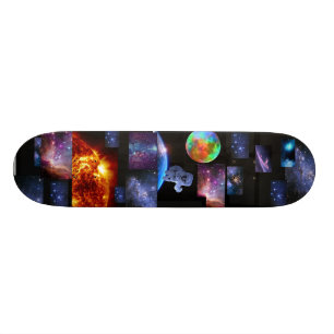 Astronaut im stellaren Weltraum. Von Joe Moriarty Skateboard
