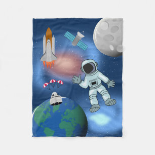 Astronaut im Thema Raumgalaxie Fleecedecke