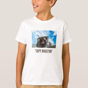 Astronaut im Weltraum Foto Jungen T-Shirt