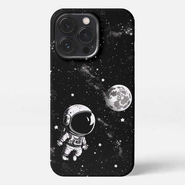 Astronaut im Weltraum iPhone 13 Pro Hülle (Rückseite)
