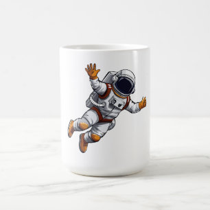 Astronaut im Weltraum Kaffeetasse