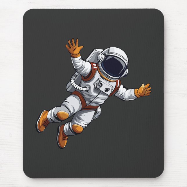 Astronaut im Weltraum Mousepad (Vorne)