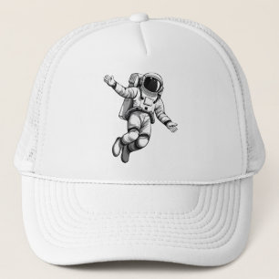 Astronaut im Weltraum Truckerkappe