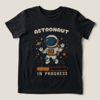 Astronaut in Progress Niedlich Kids T - Shirt