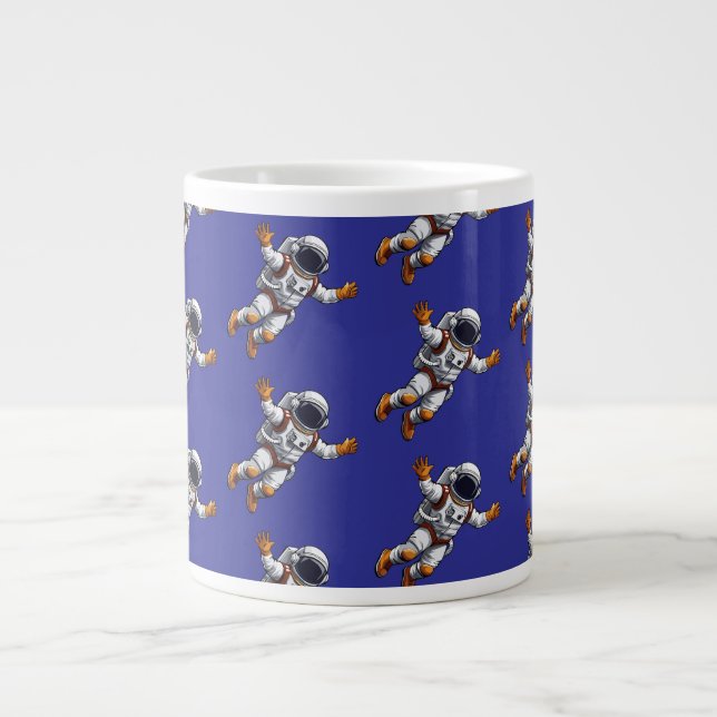 Astronaut in space Jumbo-Tasse (Vorderseite)