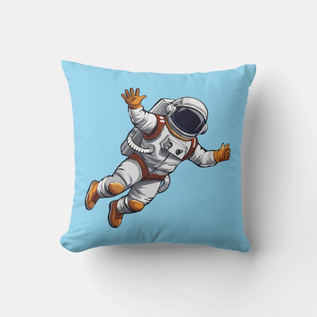 Astronaut in space kissen (Vorderseite)