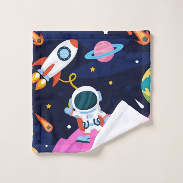 Astronaut in Space Waschlappen (Waschlappen)