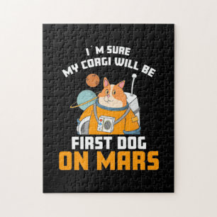 Astronaut ist sicher, dass mein Corgi der erste Hu