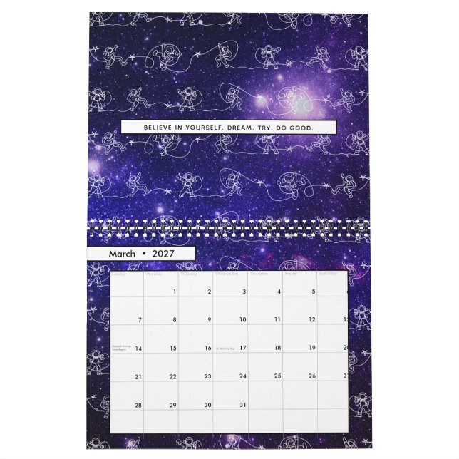 Astronaut Kalender (Mär 2027)