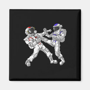 Astronaut Karate Muay Thai Kampfsport Kickboxen Magnet