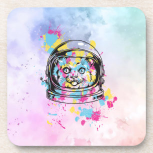 Astronaut Katze Getränkeuntersetzer