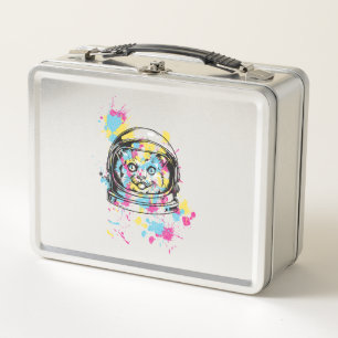 Astronaut Katze Metall Brotdose