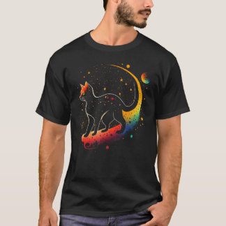 Astronaut Katze oder Lustige Galaxie Katze auf Wel T-Shirt