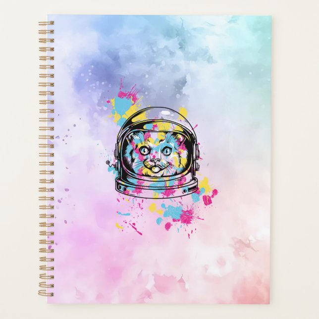 Astronaut Katze Planer (Vorderseite)