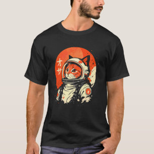 Astronaut Katzenporträt Kosmische Welt Katzen Graf T-Shirt