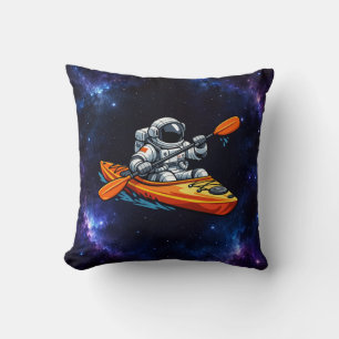 . Astronaut Kayaking Kissen