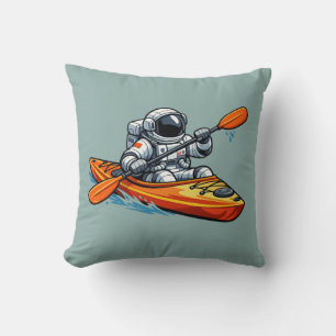 . Astronaut Kayaking Kissen
