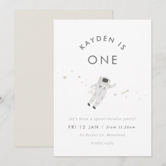Astronaut Kids Space Geburtstagsparty einladen Einladung