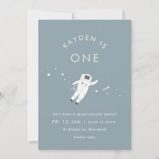 Astronaut Kids Space Geburtstagsparty einladen Einladung