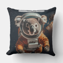 Astronaut Koala Space Surreal Animal Custom Kissen