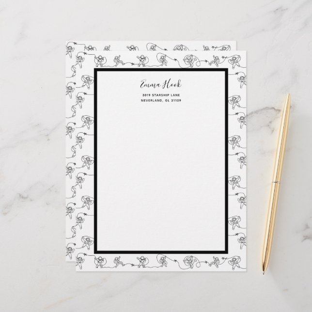 Astronaut Letterhead Briefbogen (Vorderseite/Rückseite Beispiel)