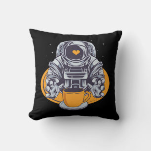 Astronaut-Liebe-Kaffee Kissen