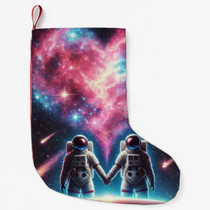 Astronaut Liebe Nebula Weihnachtsfest Strumpf Kleiner Weihnachtsstrumpf