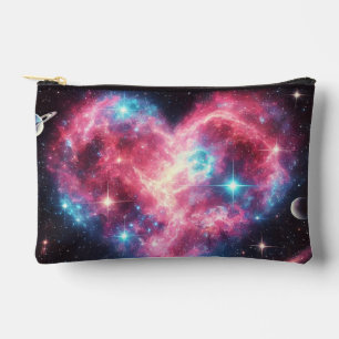 Astronaut-Liebe Nebula Zipper Pouch Zubehörtasche