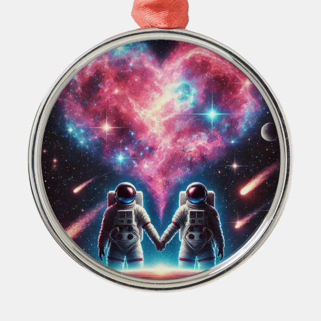 Astronaut Liebe Ornament (Vorne)