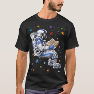 Astronaut liest Buch T-Shirt