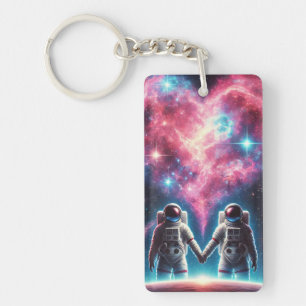 Astronaut Love Porte - clé cosmique - Design spati