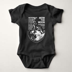 Astronaut mäht den Mond – Lustige Wartung im Weltr Baby Strampler