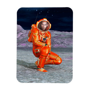 Astronaut Mars Explorer Alien Planet Weltraum Kuns Magnet